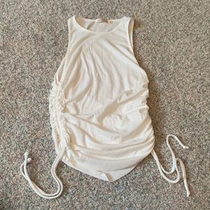 White Ribbed Tank top